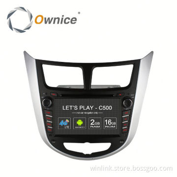Android 6.0 C500 Quad core car multimedia player for Hyundai Verna Solaris Built in 4G LTE 2G ROM Support DAB TPMS Mirror